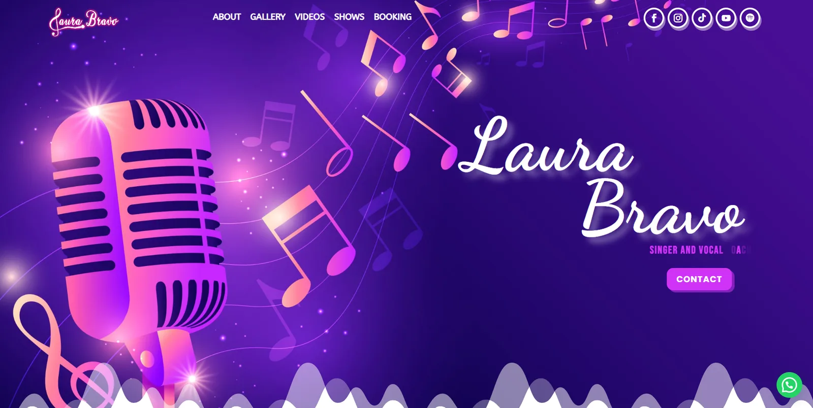 DESPUÉS — sitio de Laura Bravo rediseñado por NoaTechSolutions